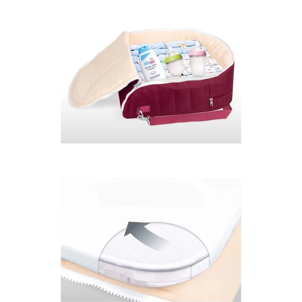 Babycim Bebeğimin 2in1 Yataklı Çantası - Sağlıklı ve Kullanışlı - 9