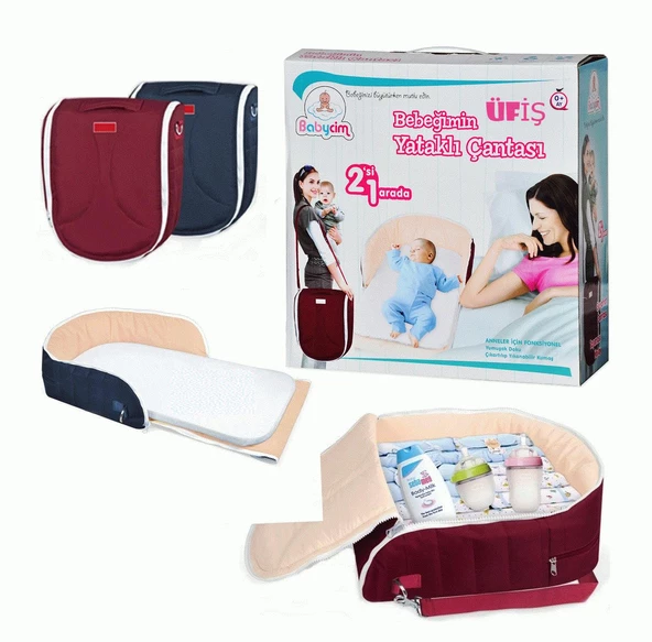 Babycim Bebeğimin 2in1 Yataklı Çantası - Sağlıklı ve Kullanışlı