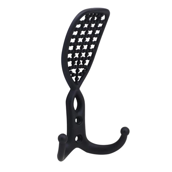 Osmanlı Portmanto Vestiyer Duvar Askısı Dolap Elbise Askılığı Siyah (5 ADET) - Resim 3