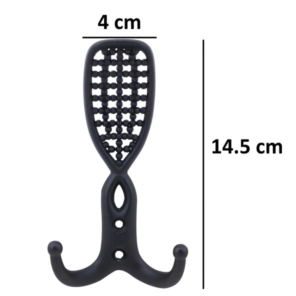 Osmanlı Portmanto Vestiyer Duvar Askısı Dolap Elbise Askılığı Siyah (5 ADET) - Resim 2