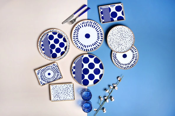 Porland Spotty İkram ve Kahvaltı Takımı 18 Parça 04POR034885 - 3