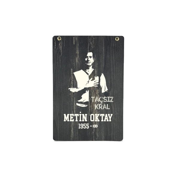 Galatasaray Orijinal Metin Oktay Fan Forma Özel Tasarım Retro Ahşap Kutulu - 3