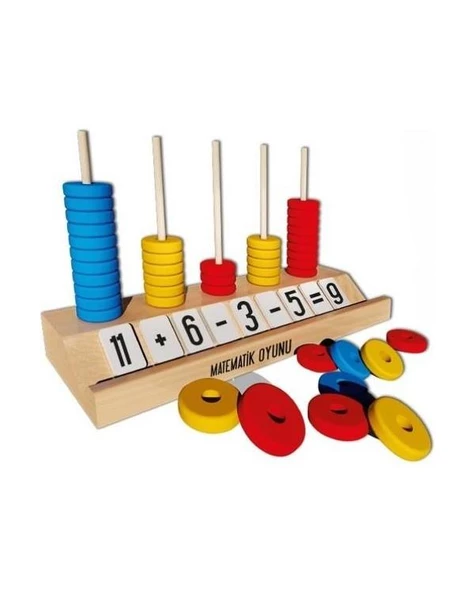 6 Yaş İşlem Abaküs ve İşlem Seti Matematik Oyunu (Redka)