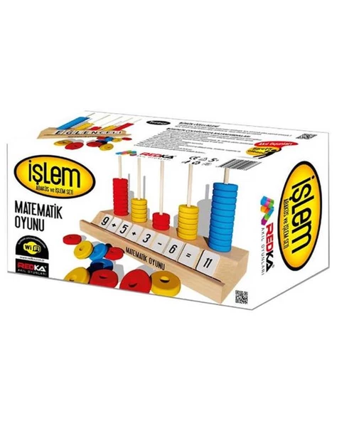6 Yaş İşlem Abaküs ve İşlem Seti Matematik Oyunu (Redka) - 2