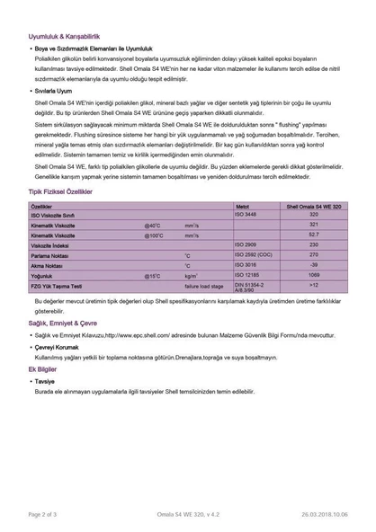 AÇIK-SHELL OMALA S4 WE 320 - 1 LİTRE (ESKİ ADI:TİVELA S 320) - 3