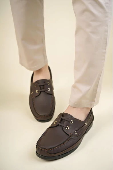 Muggo MİLLER Garantili Hakiki Deri Erkek Günlük Klasik Casual Ayakkabı - 10