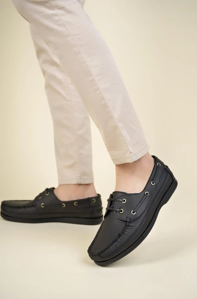 Muggo MİLLER Garantili Hakiki Deri Erkek Günlük Klasik Casual Ayakkabı - 2