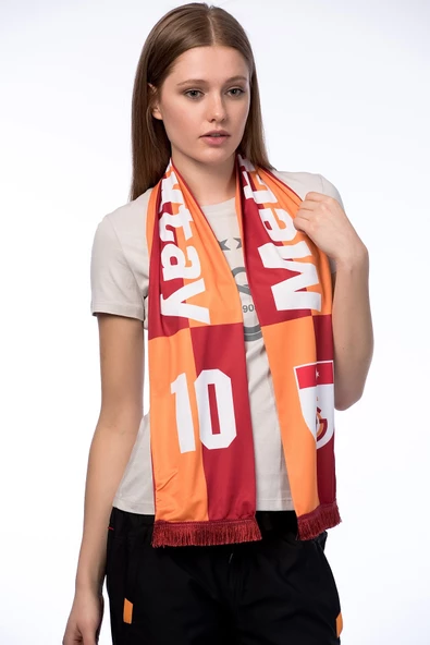 Galatasaray Unisex Sarı/Kırmızı Metin Oktay Atkı - Y023-U50210