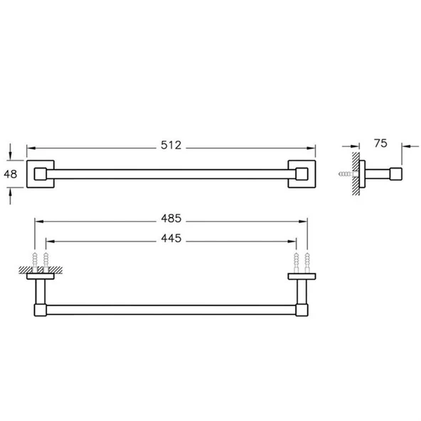 VitrA Q-Line Uzun Havluluk A44995 - 4