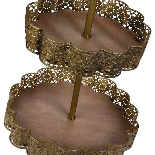 Vitale Rusty 2 Katlı Dekoratif Kurabiyelik AK.DF0065 - Resim 3