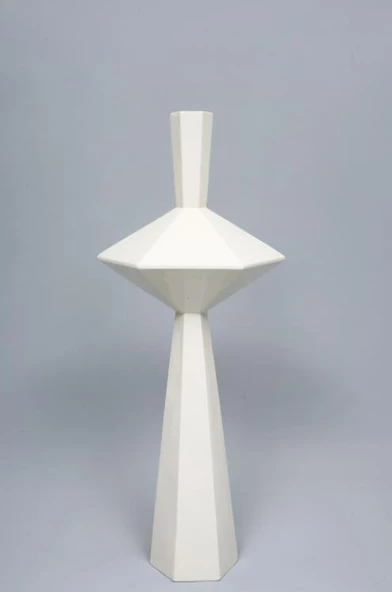 Vitale Nari Ayaklı Kübik Dekor Beyaz AK.EP0053-B ürün görseli 1