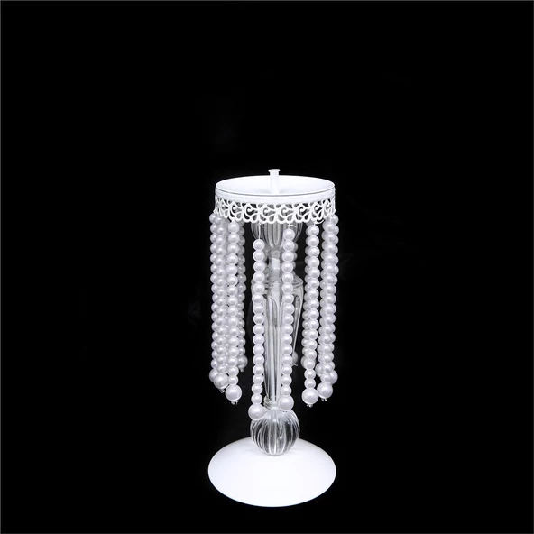 Vitale Büyük Tekli Şamdan Beyaz AK.HR0024 - 2