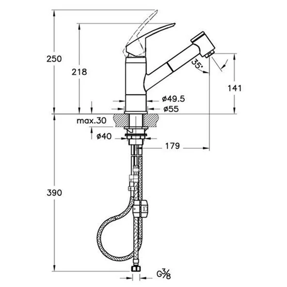 Artema Harmony XL Pull-Out Eviye Bataryası A42147 - 4
