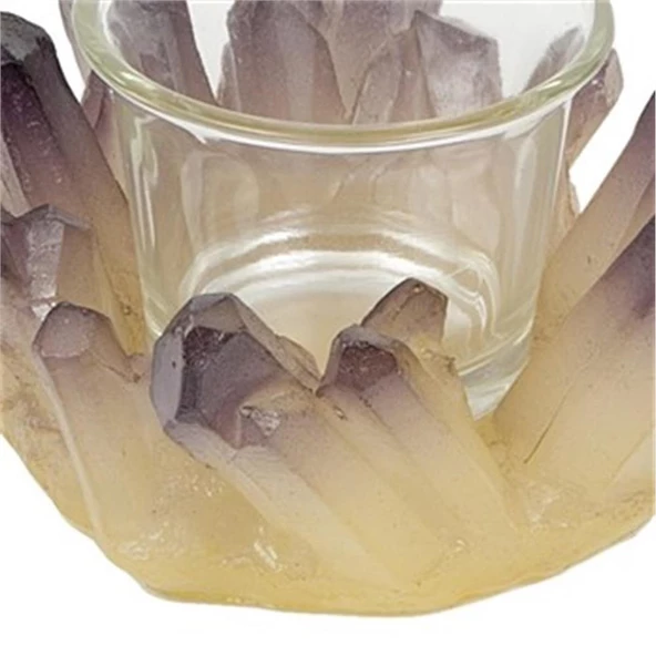 Vitale Dragon Dekoratif Ametist Mumluk 11x6 cm AK.ID0033 - 6