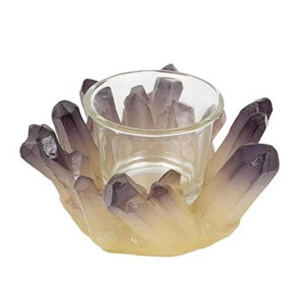 Vitale Dragon Dekoratif Ametist Mumluk 11x6 cm AK.ID0033 - 4