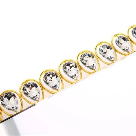 Vitale Nila Gold Dekoratif Tepsi AK.HQ0012 - Resim 3