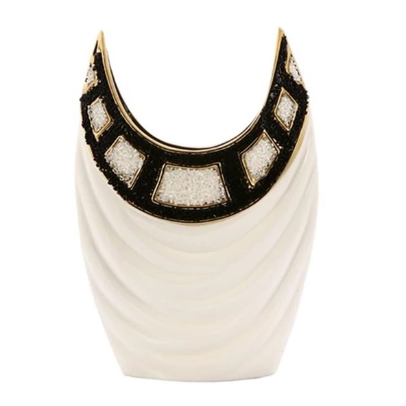 Vitale Andra Taşlı Seramik Vazo AK.HQ0003 - Resim 4