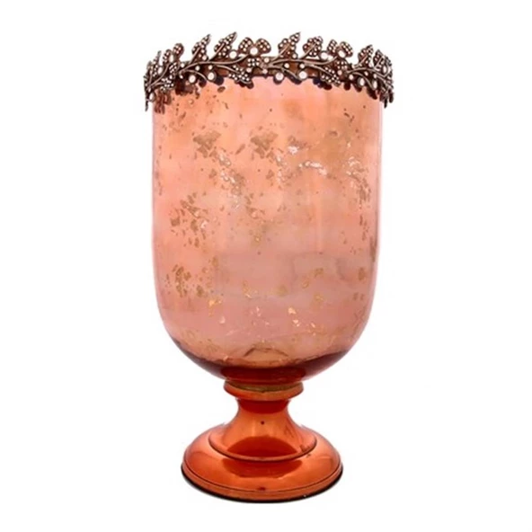 Vitale Melany Bakır Cam Vazo AK.HA0012 - Resim 4