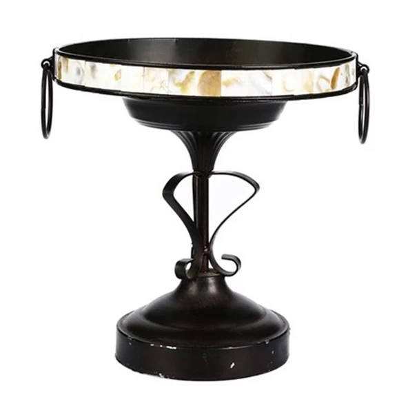 Vitale Lux Metal Dekoratif Kase 25x26 cm AK.GB0009 - 4