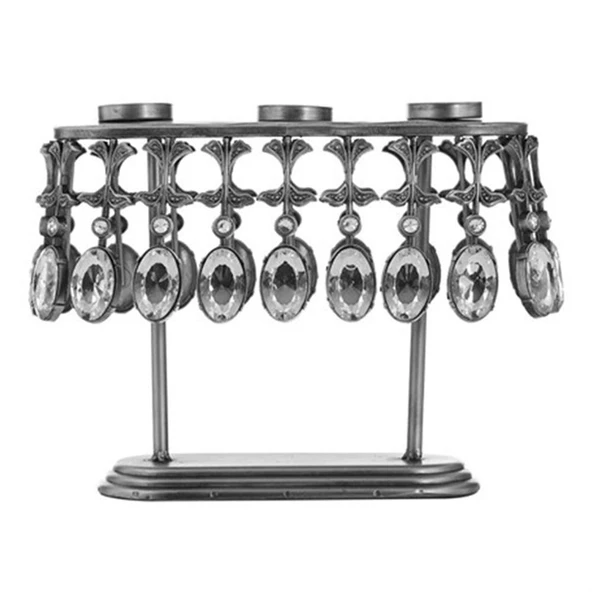 Vitale Raw Taşlı Ayaklı Mumluk 6x20 cm AK.GA0002 - Resim 4