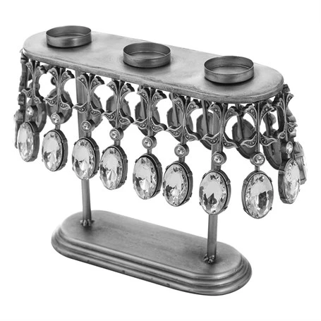 Vitale Raw Taşlı Ayaklı Mumluk 6x20 cm AK.GA0002 - Resim 2