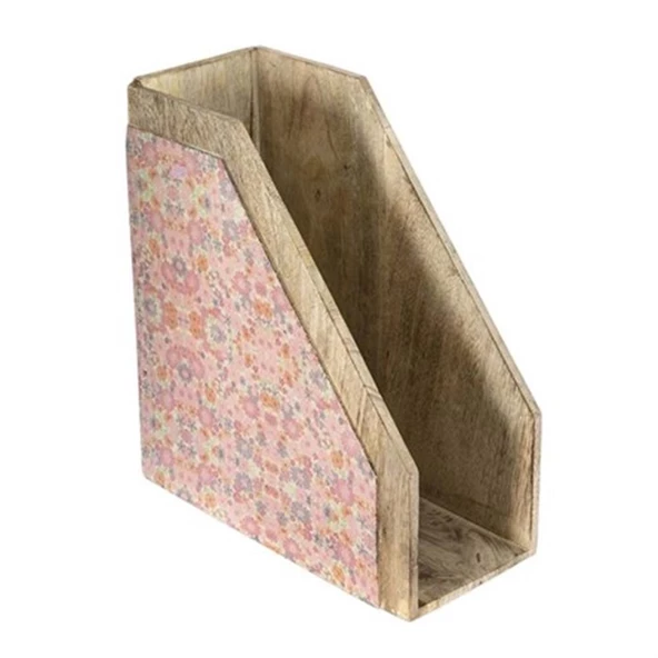 Vitale Şiva Çiçek Desenli Dekoratif Pembe Raf AK.FQ0022 - Resim 4