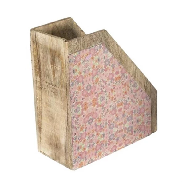 Vitale Şiva Çiçek Desenli Dekoratif Pembe Raf AK.FQ0022 - Resim 5