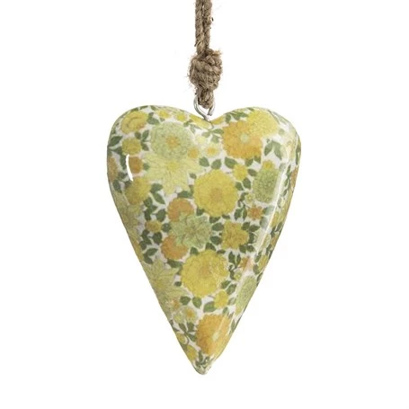 Vitale Şiva Çiçek Desenli Yeşil Kalp Küçük Boy AK.FQ0027-Y - Resim 3