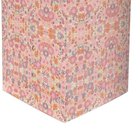 Vitale Şiva Çiçek Desenli Pembe Mumluk 18x31 cm AK.FQ0024 - Resim 2