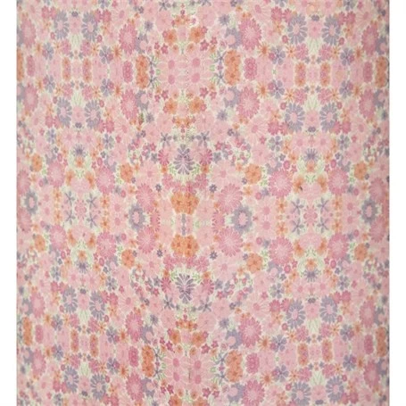 Vitale Şiva Çiçek Desenli Pembe Mumluk 18x41 cm AK.FQ0023-P - 2