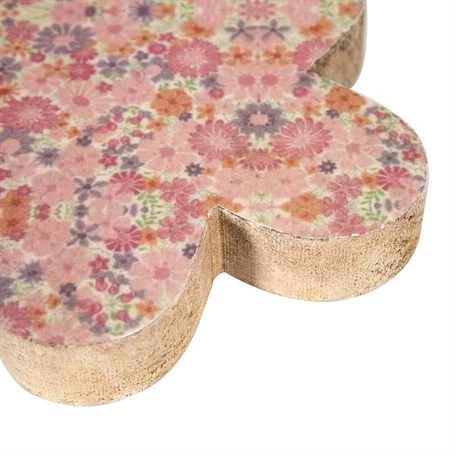 Vitale Şiva Çiçek Desenli Dekoratif Pembe Papatya Büyük Boy AK.FQ0019 - 3