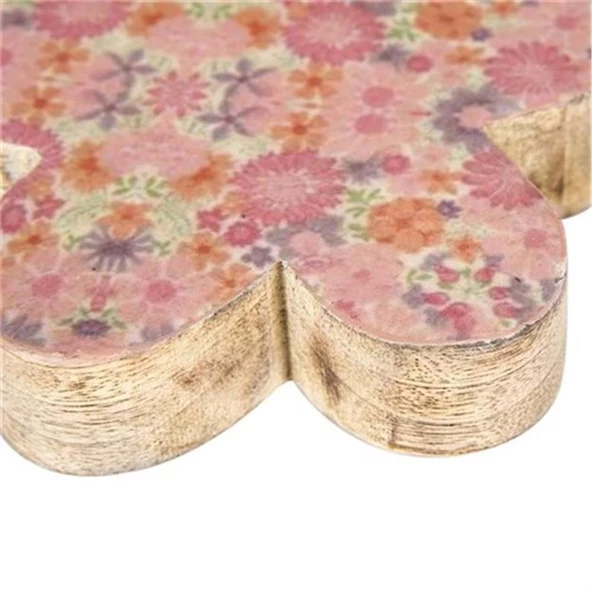 Vitale Şiva Çiçek Desenli Dekoratif Pembe Papatya Küçük Boy AK.FQ0020-P - 6