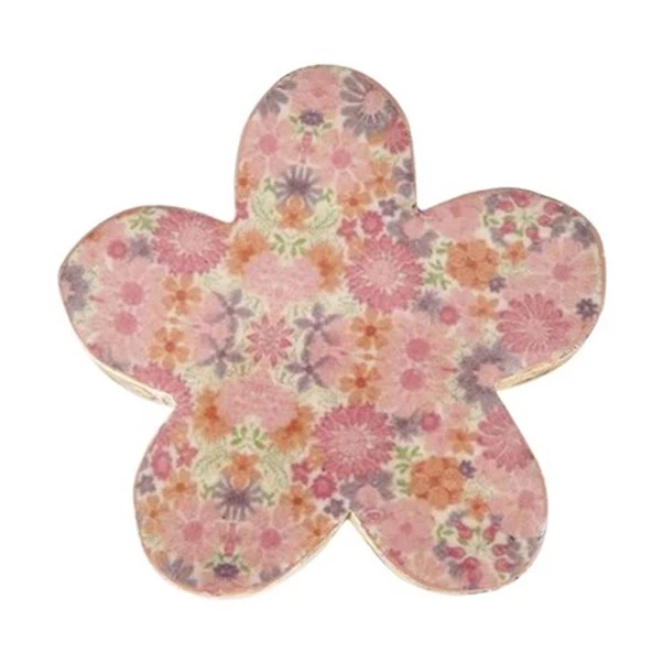 Vitale Şiva Çiçek Desenli Dekoratif Pembe Papatya Küçük Boy AK.FQ0020-P - 4