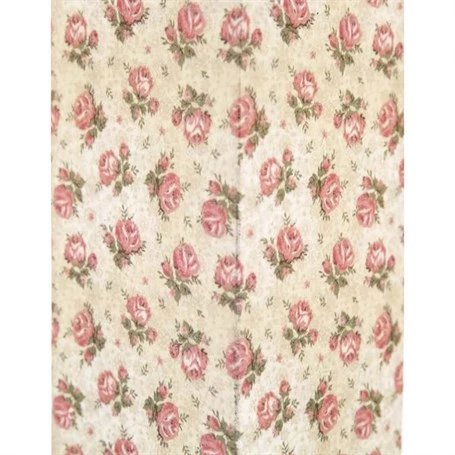 Vitale Şiva Çiçek Desenli Krem Mumluk 10x20 cm AK.FQ0003-K - Resim 3