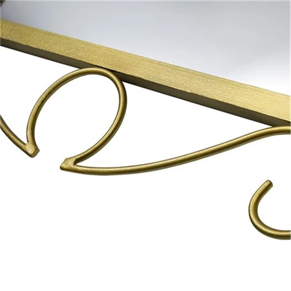 Vitale Ferforje Duvar Aynası Sarı 60 cm AK.FE0001 - 5