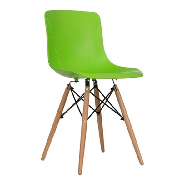 Vitale Maya Ahşap Ayaklı Sandalye Yeşil MS.SA073 - 5
