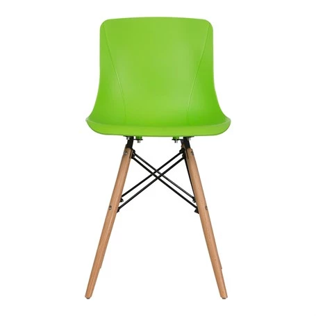 Vitale Maya Ahşap Ayaklı Sandalye Yeşil MS.SA073 - 2