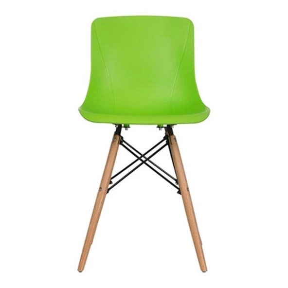 Vitale Maya Ahşap Ayaklı Sandalye Yeşil MS.SA073 - 6