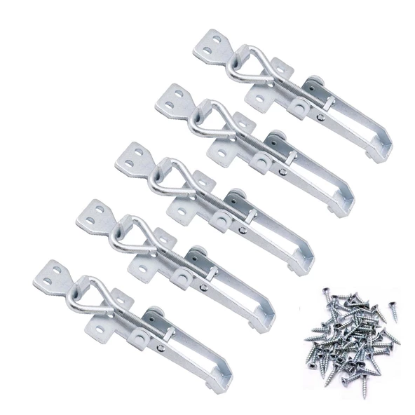 5 Adet Ayarlanabilir Büyük Boy Çelik Kaput Kilidi (Vida Hediyeli) - 3