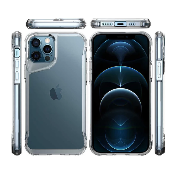 Apple iPhone 12 Pro Max Kılıf Zore T-Max Köşeleri Korumalı Kılıf - Resim 7