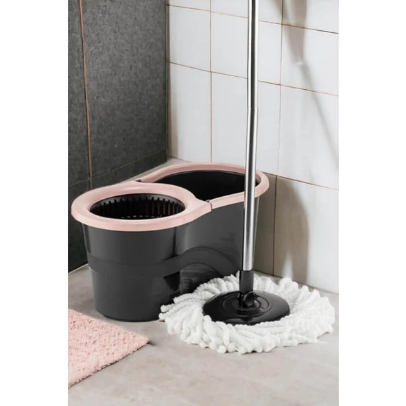 Urve Microfiber Süper Mop Set 360 Pembe