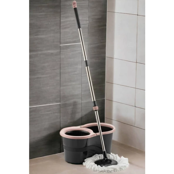Urve Microfiber Süper Mop Set 360 Pembe - 5
