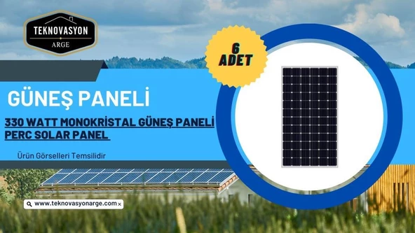 Teknovasyon Arge Güneş Enerjisi Bağ Evi Solar Paketi 5KVA İnverter 330W Güneş Paneli 150AH Jel Akü - 6