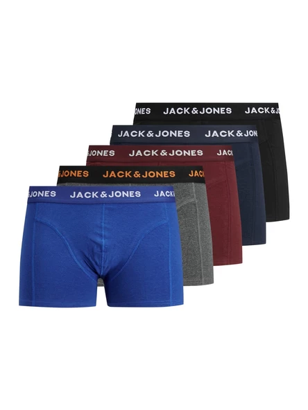 JACK JONES Erkek Siyah Renk Pamuklu 5 li Boxer 12167028 ürün görseli
