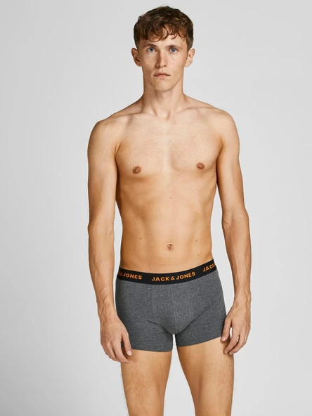 JACK JONES Erkek Siyah Renk Pamuklu 5 li Boxer 12167028 - Resim 4