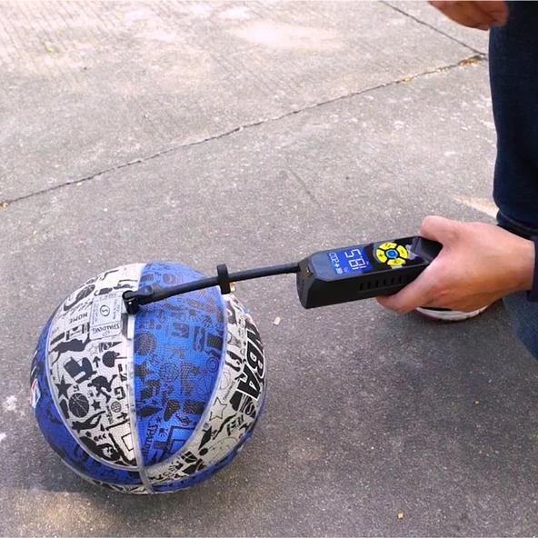 Michelin Mc33382 Şarjlı Li-İon 150Psı Taşınabilir Dijital Basınç Göstergeli Led Aydınlatmalı Lastik Şişirme Pompası - 6