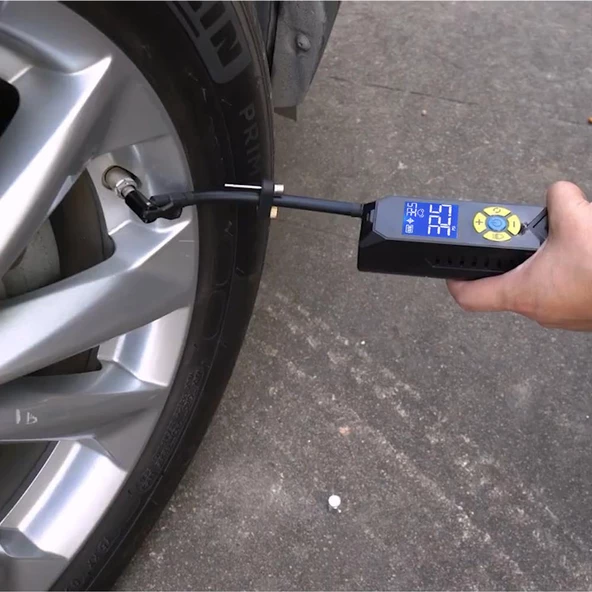 Michelin Mc33382 Şarjlı Li-İon 150Psı Taşınabilir Dijital Basınç Göstergeli Led Aydınlatmalı Lastik Şişirme Pompası - 7