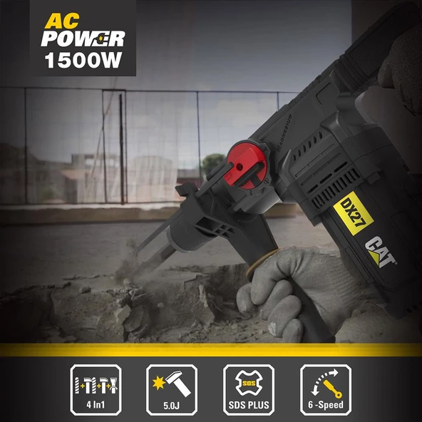 Cat Dx27 1500Watt 5.0J 32Mm Profesyonel Sds-Plus Kırıcı/Delici - 8