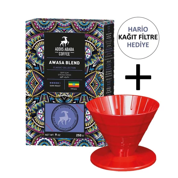 Addis Ababa Coffee Awasa Blend Kahve ve V60 Dripper