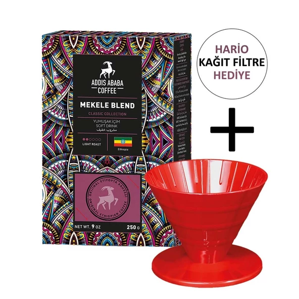 Addis Ababa Coffee Mekele Blend Kahve ve V60 Dripper